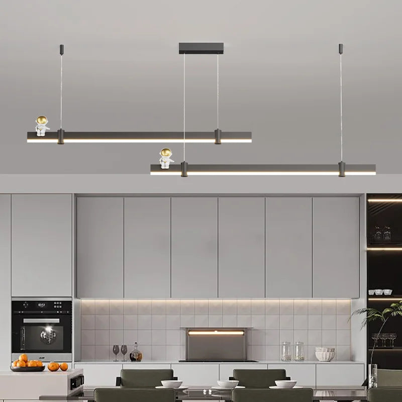 Afralia™ Nordic Minimalist LED Pendant Light for Home Decor in Black/White