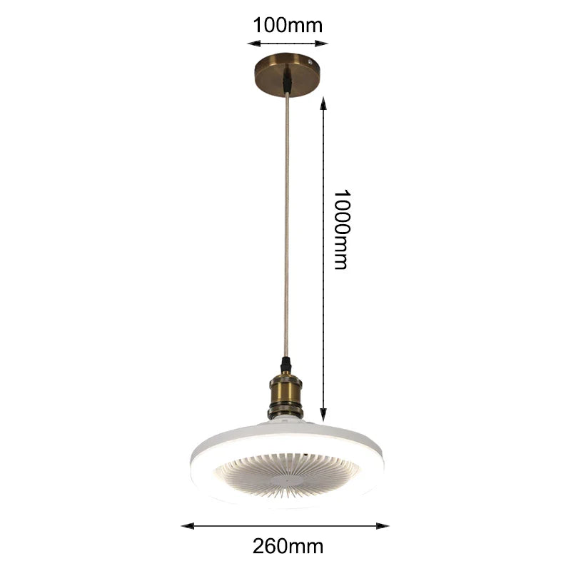 Afralia™ Modern 30W LED Ceiling Fan Light for Bedroom, Kitchen & Balcony