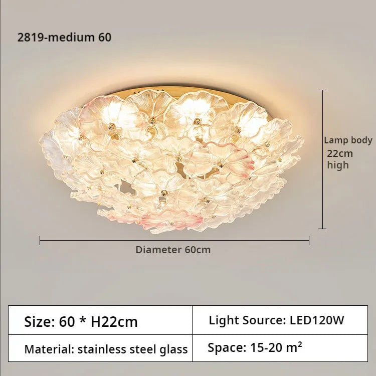 Afralia™ Petal Flower Light for Master Bedroom, Full Spectrum, Eye Protection, Popular Creme Fraiche