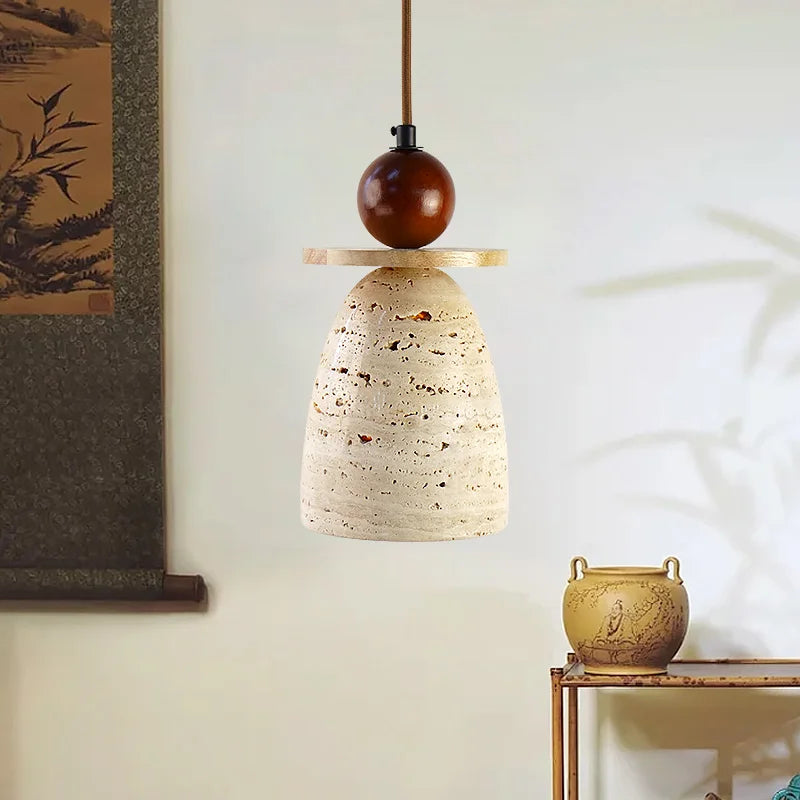 Afralia™ Wabi Sabi LED Hanging Lamps Vintage Pendant Light for Living Room