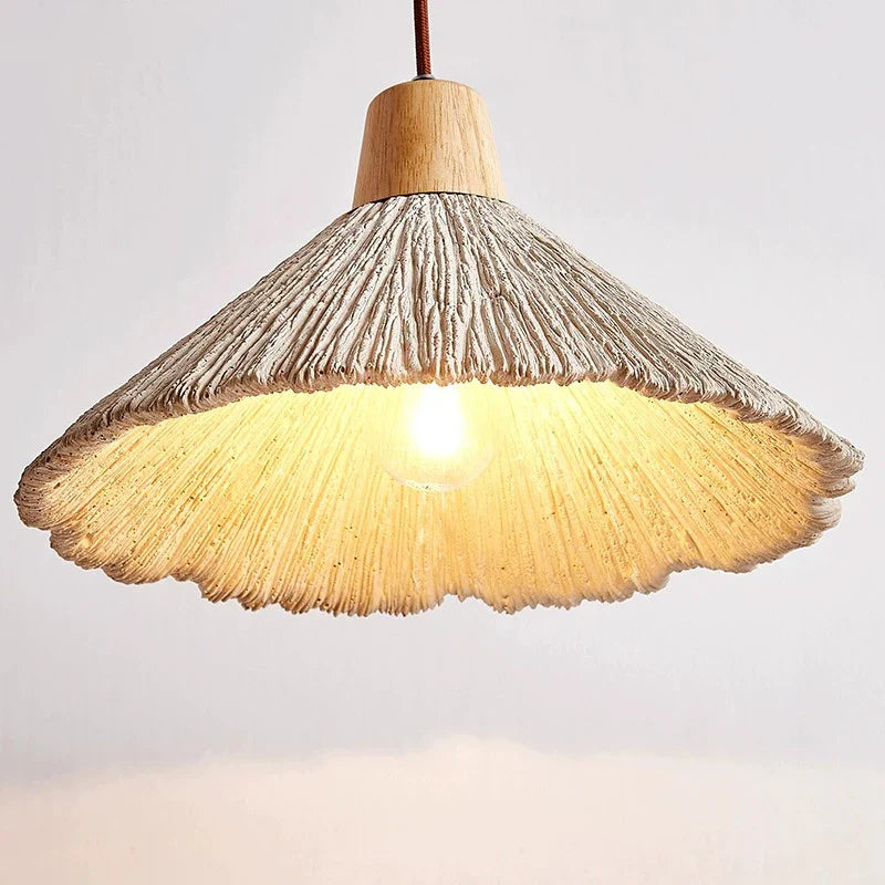 Cream Cement LED Chandelier Pendant Lamp for Home, Restaurant, Bar - Afralia™ Retro Hanging Light