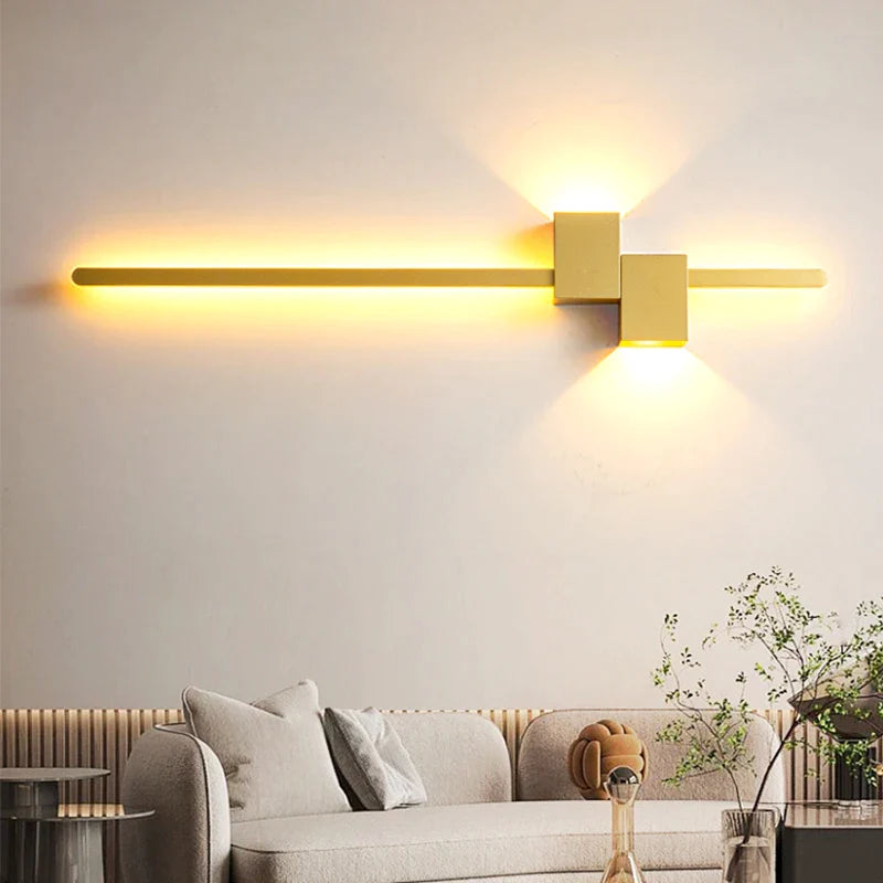 Afralia™ LED Interior Wall Lamp Black White Room Decor Modern Minimalist Lighting