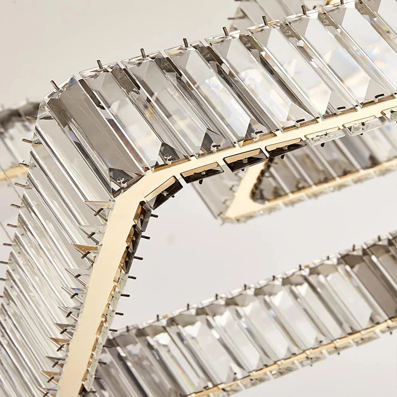 Afralia™ Modern Crystal Pendant Chandelier for Living and Dining Room Lighting