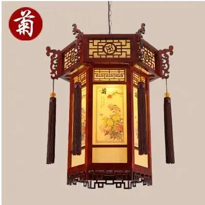 Afralia™ Bamboo Lantern Pendant Lights: Classical Beauty for Living or Dining Room Decor