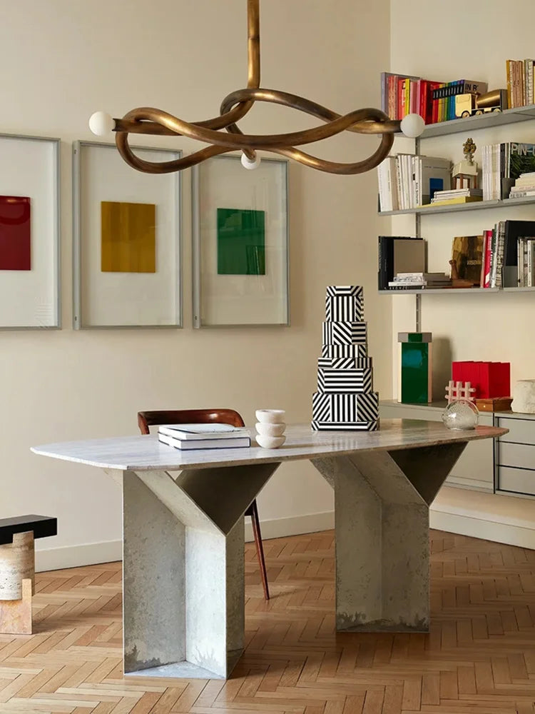 Afralia™ Art Deco Brass & Black Chandelier: Dimmable Modern Ceiling Light for Dining & Living Room