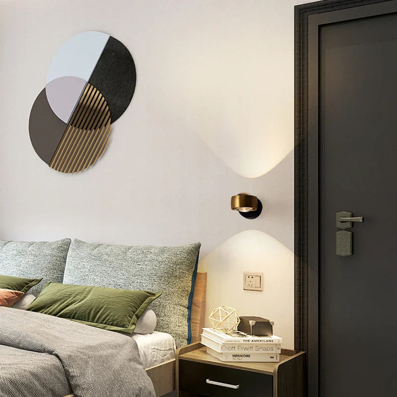 Afralia™ LED Projection Wall Lamp for Bedside, Corridor, Living Room - Modern Nordic Design
