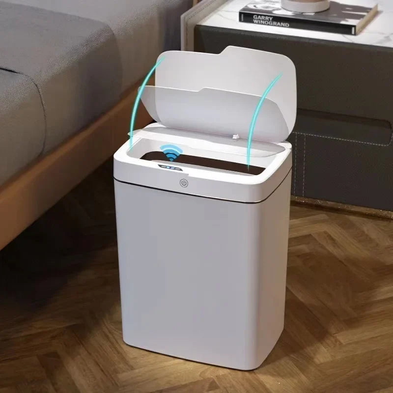 Afralia™ Smart Sensor Trash Can: Stylish Narrow Bin, Automatic & Waterproof for Kitchen & Bathroom