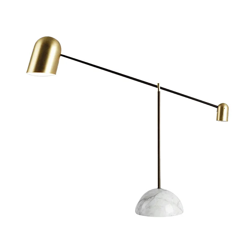 Afralia™ Marble Base Adjustable Table Lamp for Living Room, Bedroom, Study - Modern Designer Touch