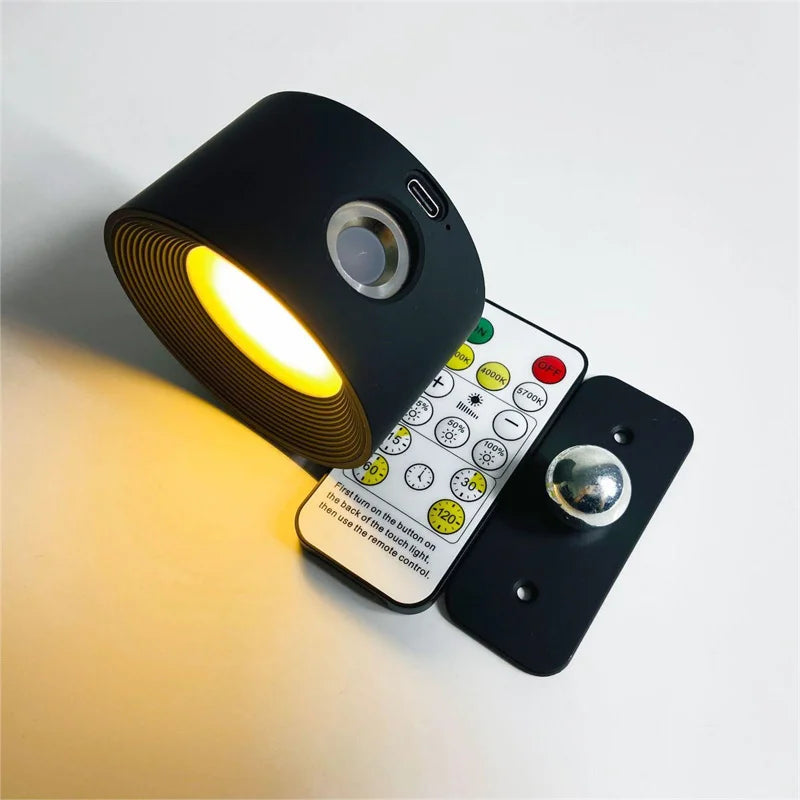 Afralia™ LED Wall Light with Remote Control and USB Charging