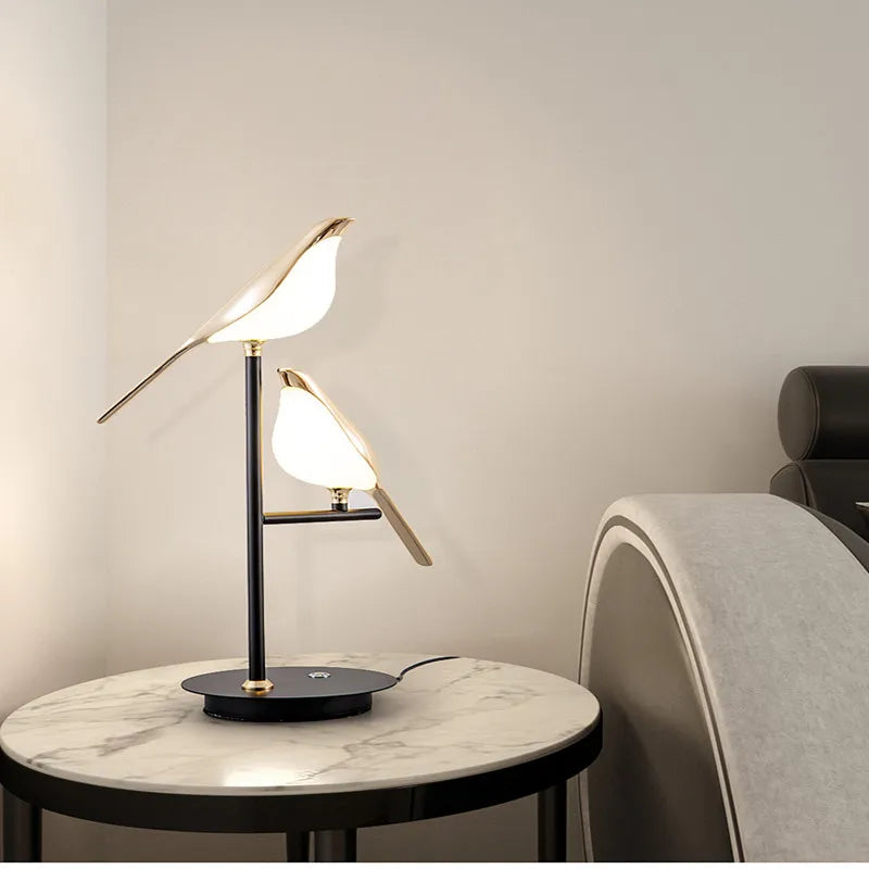 Afralia™ Nordic Bird LED Table Lamp - Postmodern Design for Home Decor