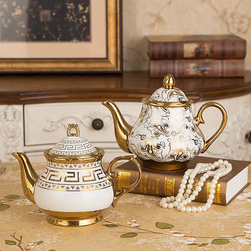 Afralia™ Porcelain Teapot with Filter | High-Capacity Luxury Tea Pot