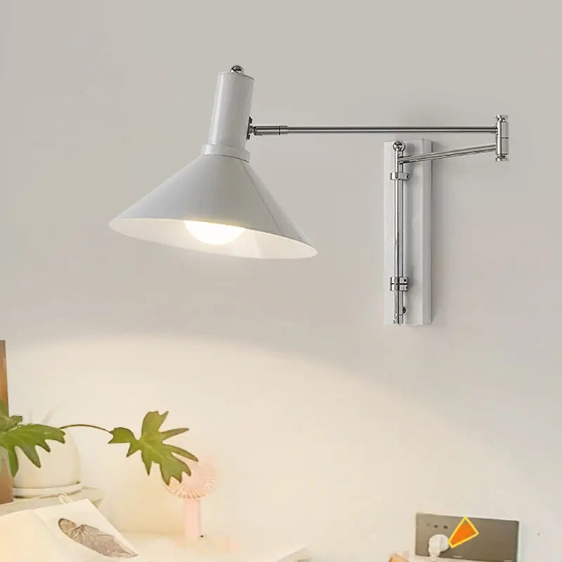 Afralia™ Swing Arm Wall Lamp: Extended Arm Foldable Retro Reading Light