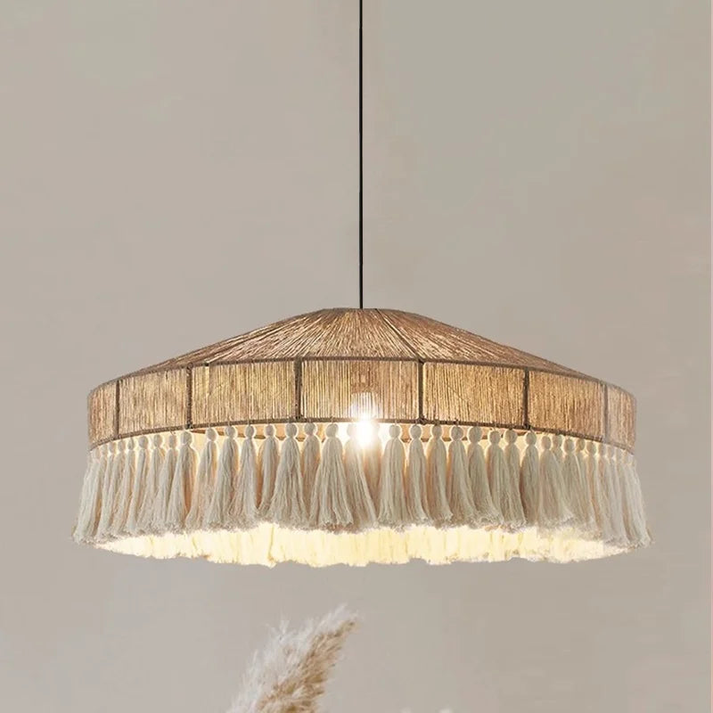 Afralia™ Hemp Rope E27 LED Pendant Lights Chandelier Lighting - Nordic Minimalism