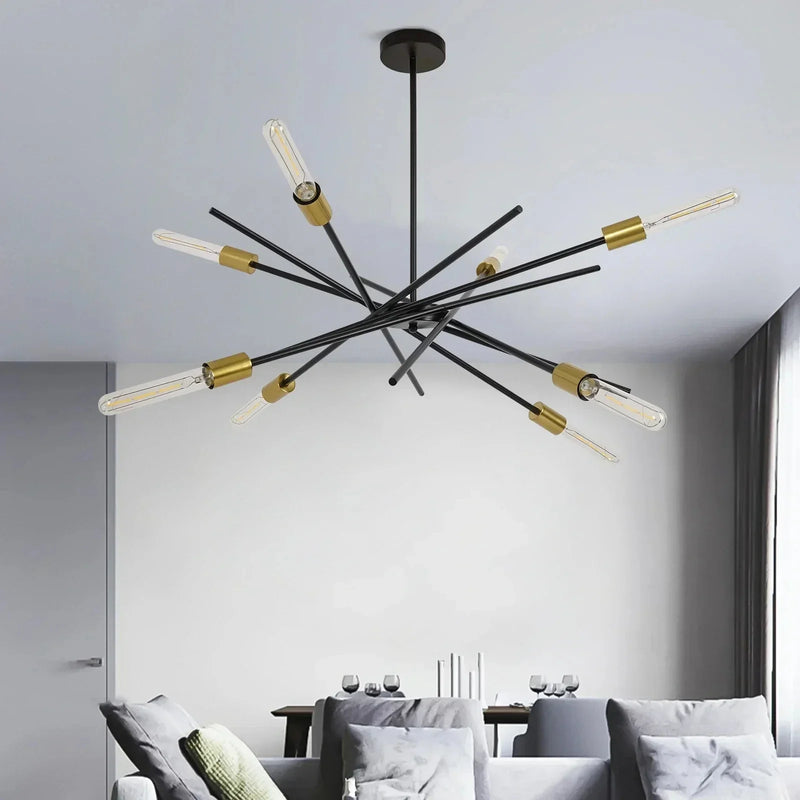 Afralia™ Satellite Style Adjustable Chandelier for Living Room Kitchen Hallway Lighting