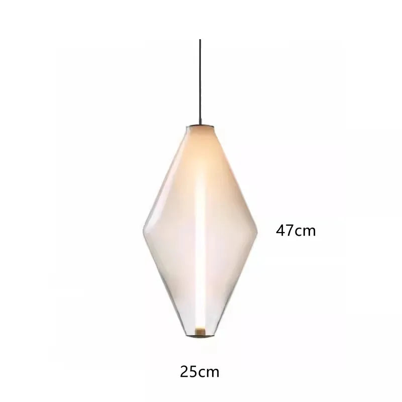 Afralia™ Nordic Glass Pendant Lights for Bedroom Dining Room Chandelier Lighting