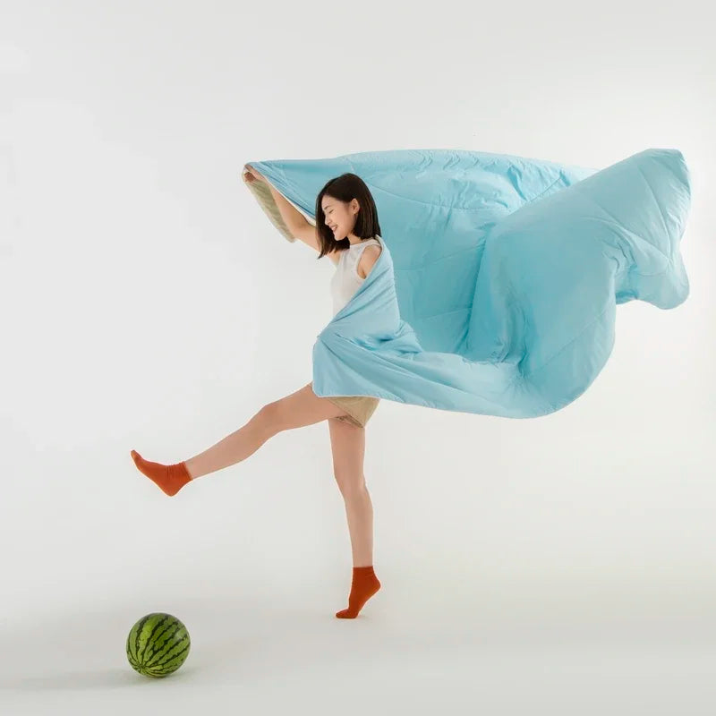 Afralia™ Ice Silk Cooling Blanket: Double-Sided Super Cooling Comforter for a Cool Summer