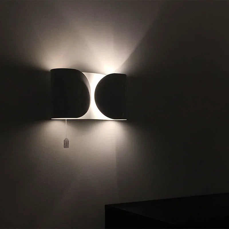 Afralia™ Modern LED Wall Sconce Light for Bedroom Decor Black Gold White Metal