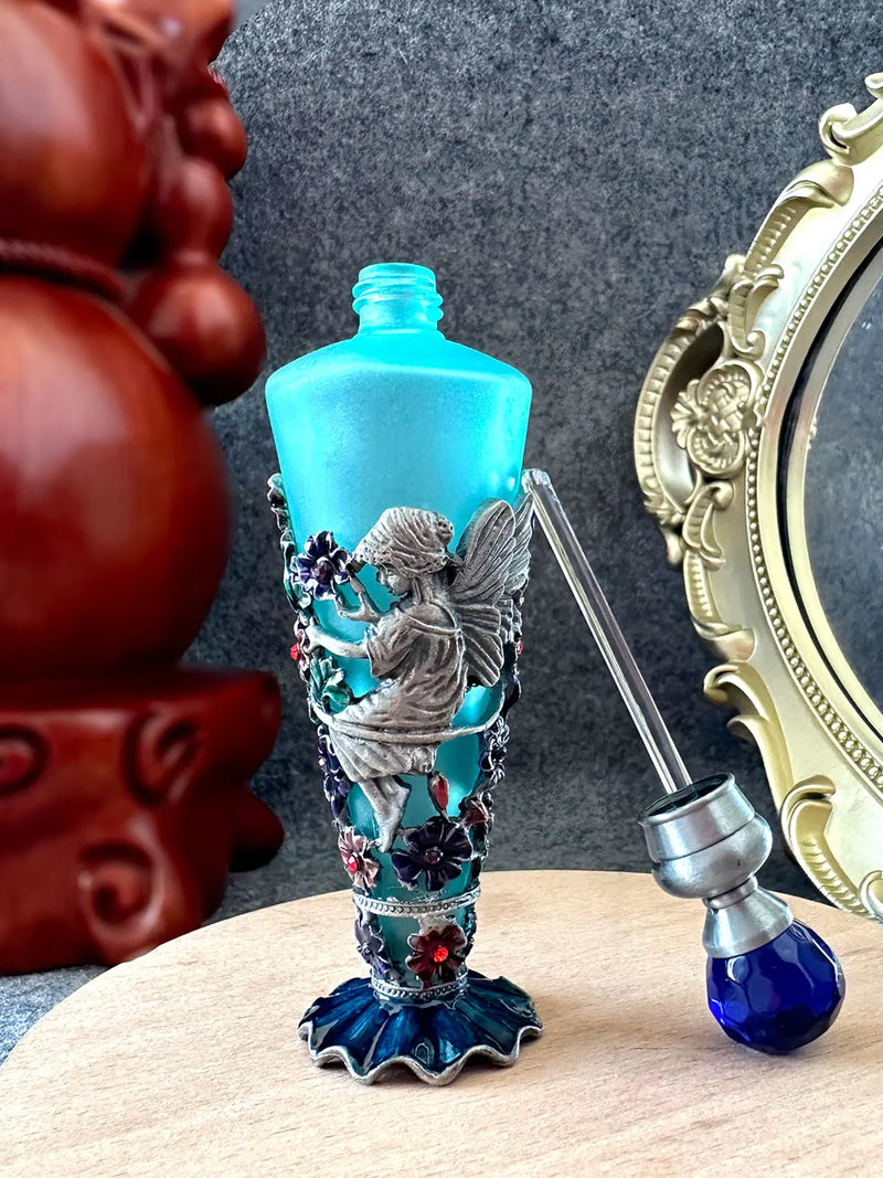 Afralia™ Retro 30ml Crystal Glass Perfume Bottle Essential Oil Gift Decoration