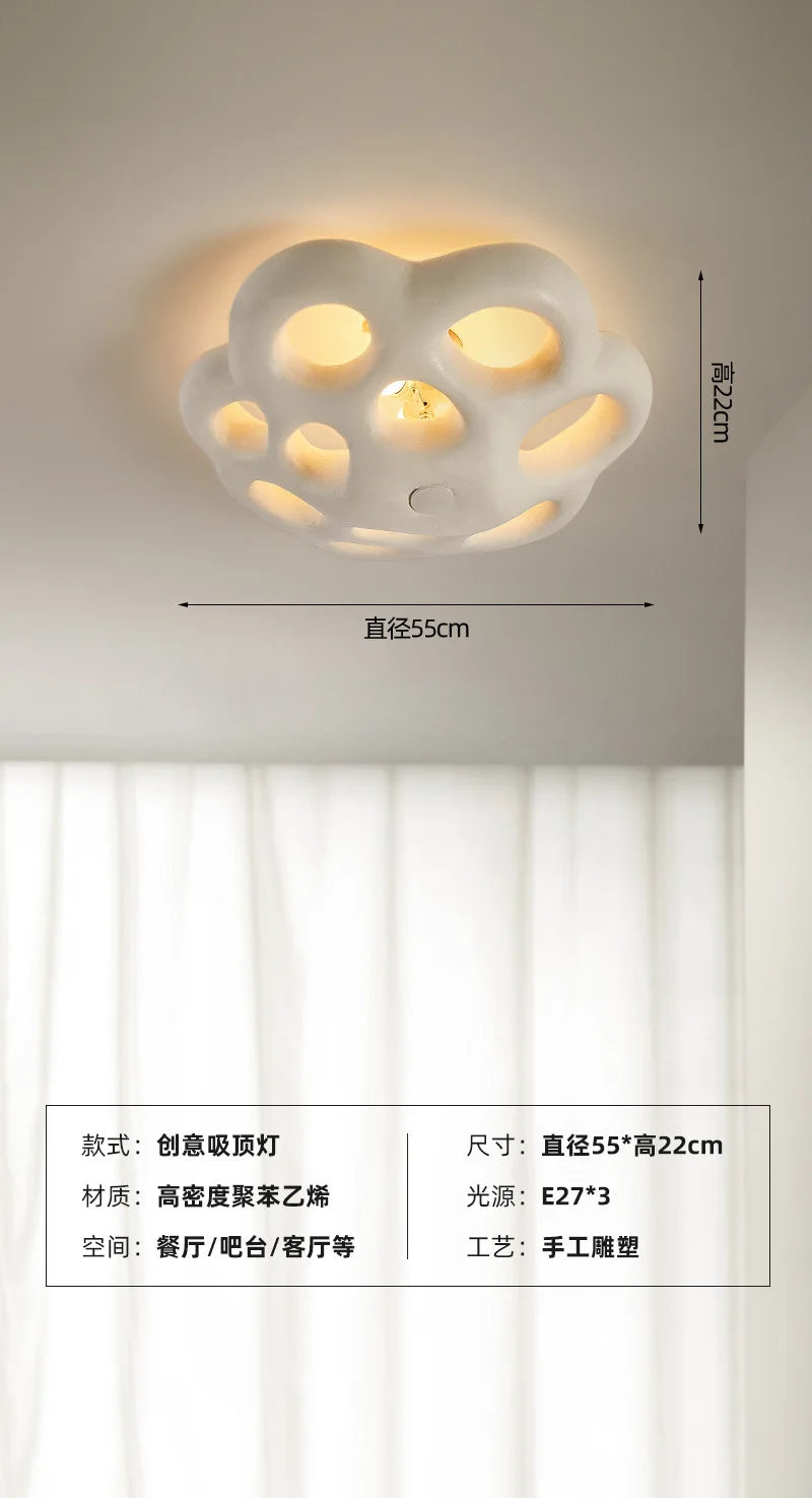 Afralia™ Nordic Petal Ceiling Light - Minimalist Master Bedroom Lighting
