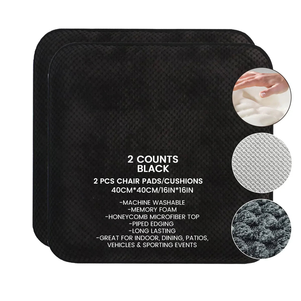 Afralia™ Memory Foam Chair Cushion: Honeycomb Pattern, Non-Skid Rubber Back, Comfortable & Stylish