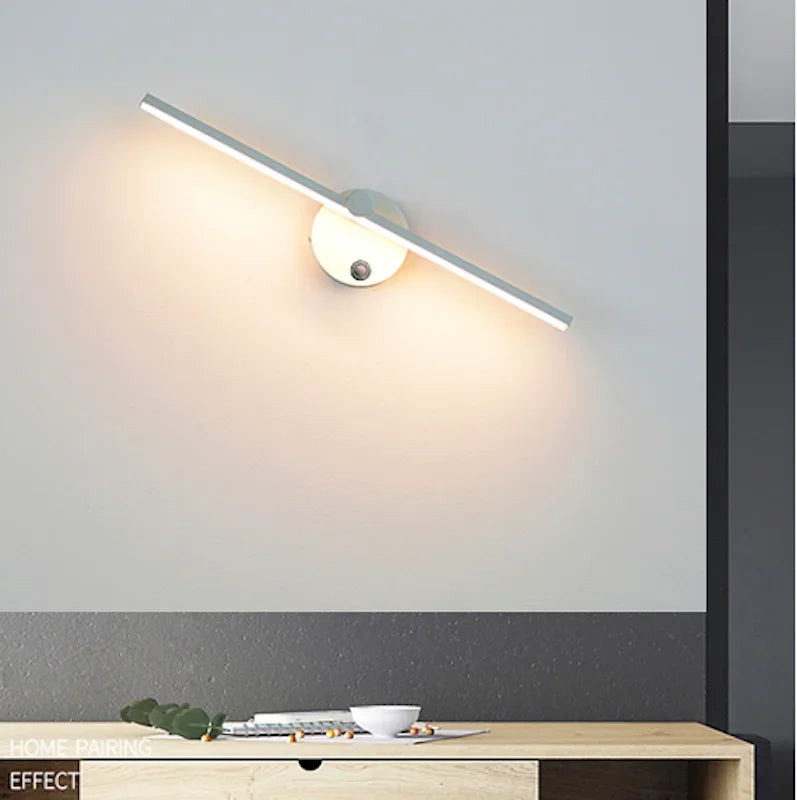 Afralia™ Linear LED Wall Lamp with Switch, 300° Rotation, 41CM, Nordic Minimalist Design