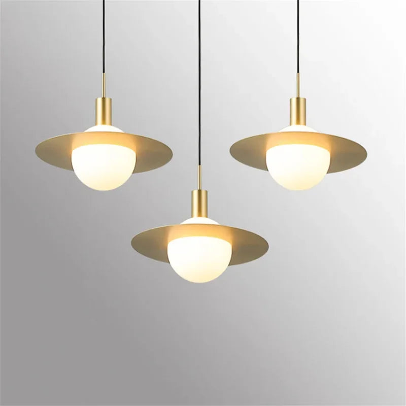 Afralia™ Glass Ball LED Pendant Light: Modern Moon Design for Stylish Home Decor