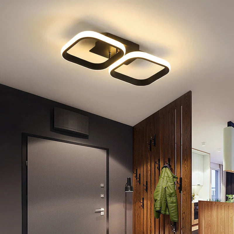 Afralia™ LED Ceiling Lamp: Modern Indoor Lighting Fixture, 36W 32W 20W, Bedroom Corridor Balcony Foyer