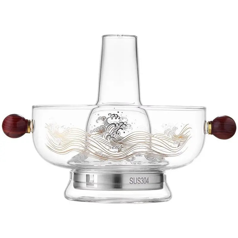 Afralia™ Glass Hotpot: Thickened Heat-Resistant Crystal Pot for Home, Camping, Steaming & Boiling