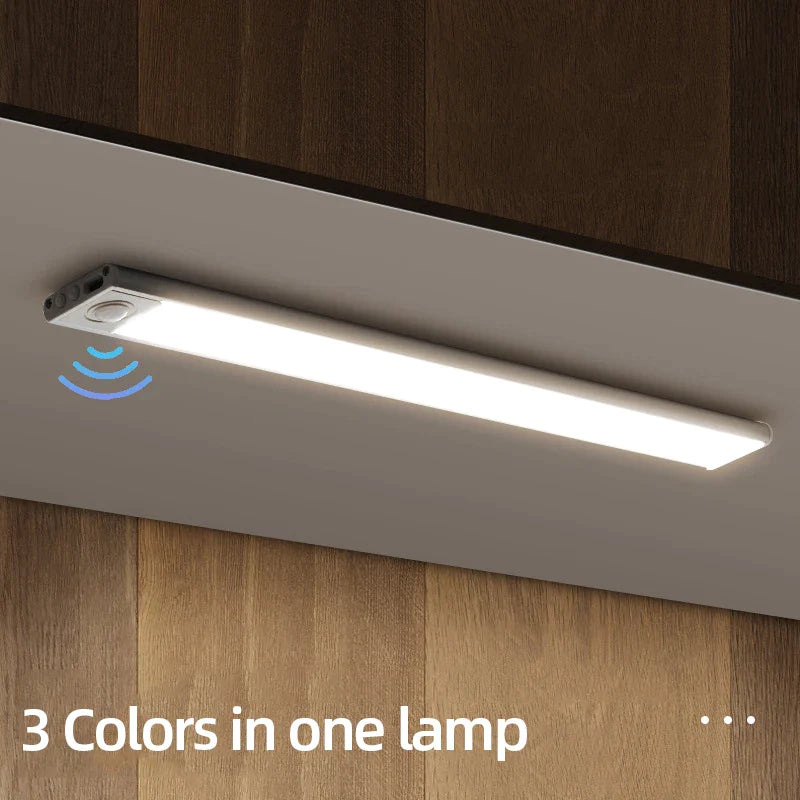 Afralia™ 50cm Ultra-Thin LED Motion Sensor Cabinet Light for Kitchen, Bedroom, Closet