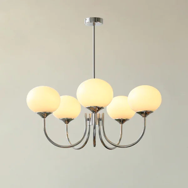 Afralia™ Glass Ball Chandelier Pendant Light for Living Dining Room