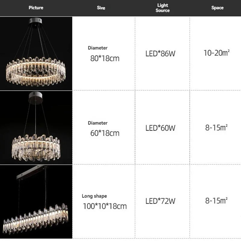 Afralia™ LED Crystal Ceiling Chandelier: Luxury Home Decoration for Dining, Living, and Bedroom