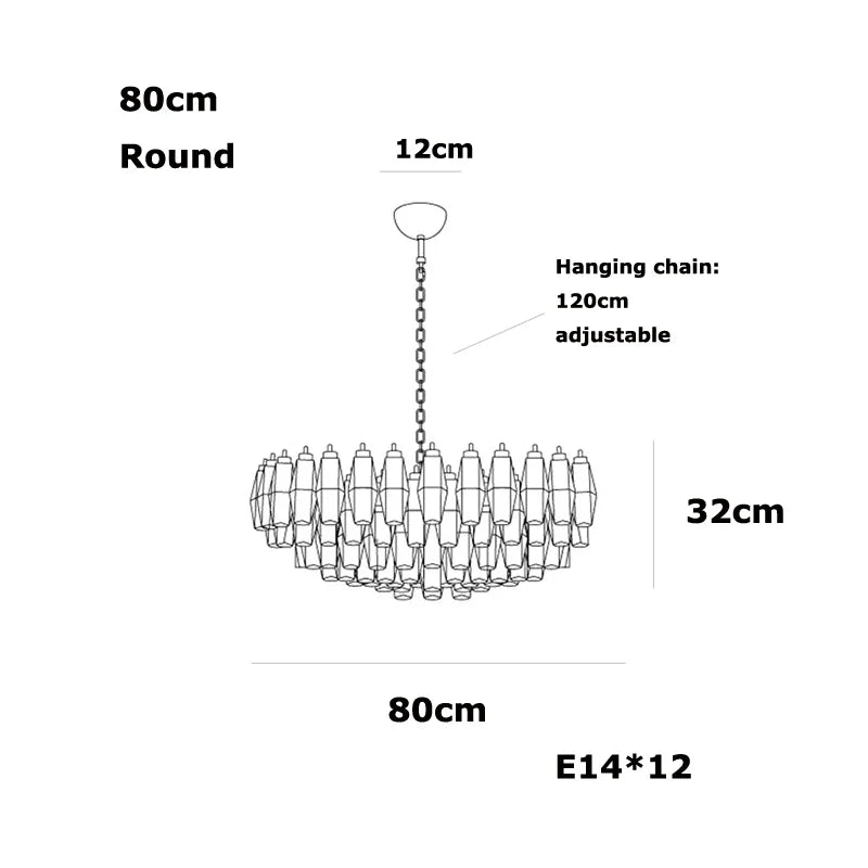 Luxury Stained Glass Chandelier by Afralia™ - Elegant LED Lighting for Dining Room