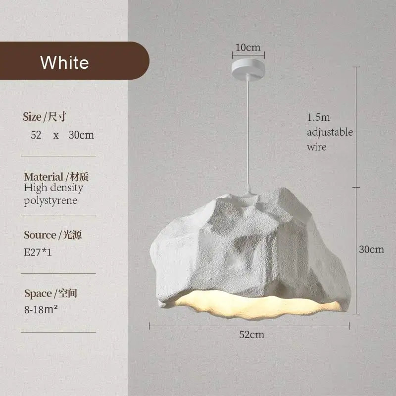 Afralia™ Wabi Sabi Retro LED Pendant Lights: Simple, Nordic Design for Living Room, Restaurant, Bar