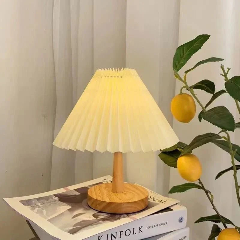 Afralia™ Nordic Pleated USB Table Lamp DIY Foldable Art Light for Home Decor