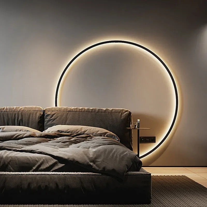 Afralia™ LED Circle Wall Lights for Living Room Bedroom Modern Decoration