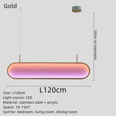 Afralia™ LED Sunset Chandelier: Remote Control Color Atmosphere Lighting Fixtures