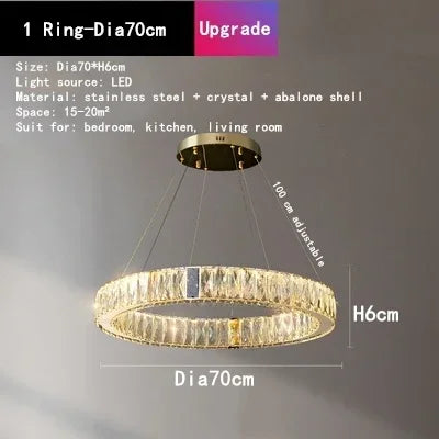 Afralia™ Crystal Shell Chandelier for Luxurious Home Decor with LED Pendant Lights