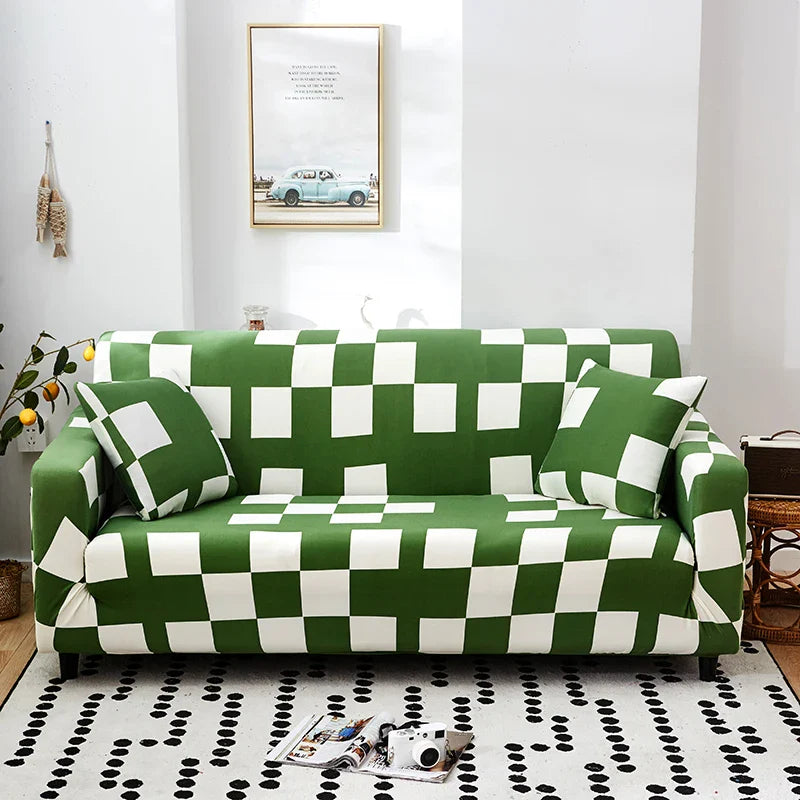 Afralia™ Stretch Sofa Cover Slipcover for 3 Seater Couch - Print Protector
