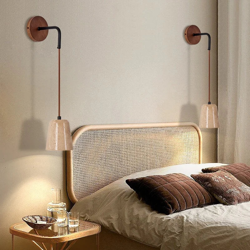 Afralia™ LED Travertine Stone Wall Lamp - Modern Nordic Stair Light