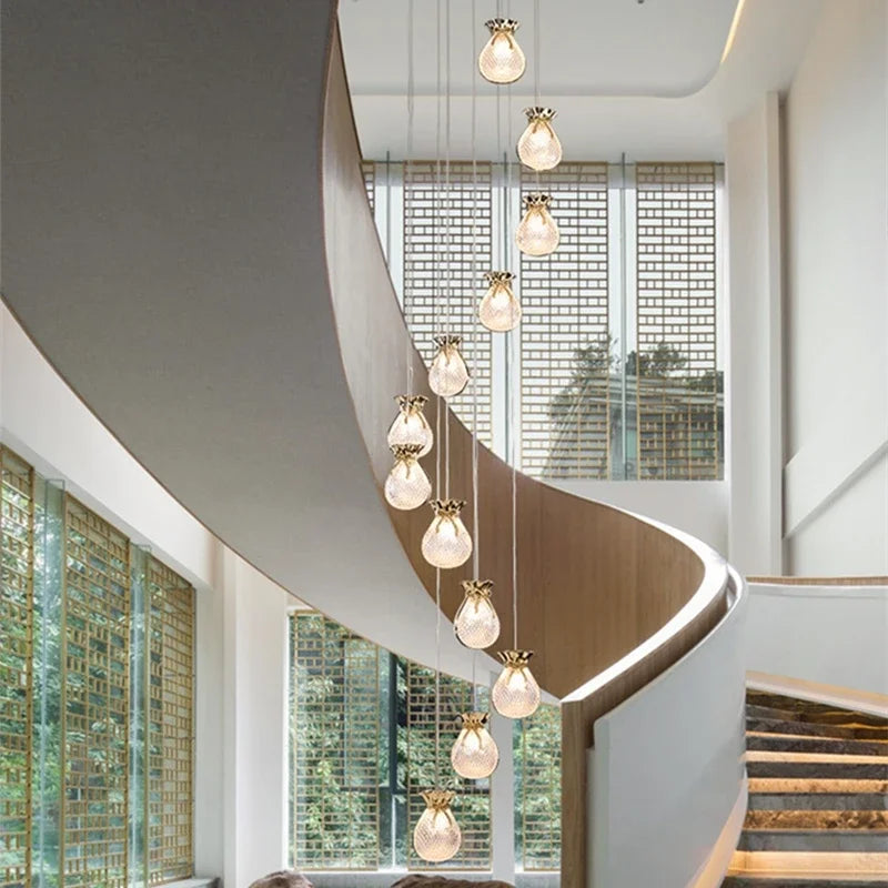 Modern LED Chandelier: Afralia™ Lucky Bag Ceiling Lamps for Home Decor, Living Room, Bedroom