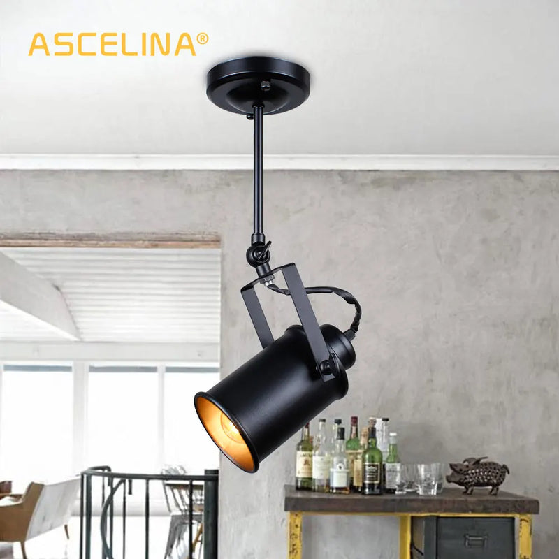 Afralia™ Industrial Retro Ceiling Lamp American Loft Style E27 for Home Decor