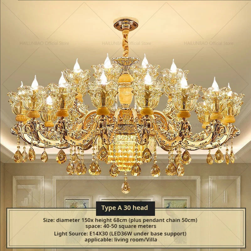 Afralia™ Luxury Crystal Chandelier for Living Room Dining Bedroom Hall Hotel