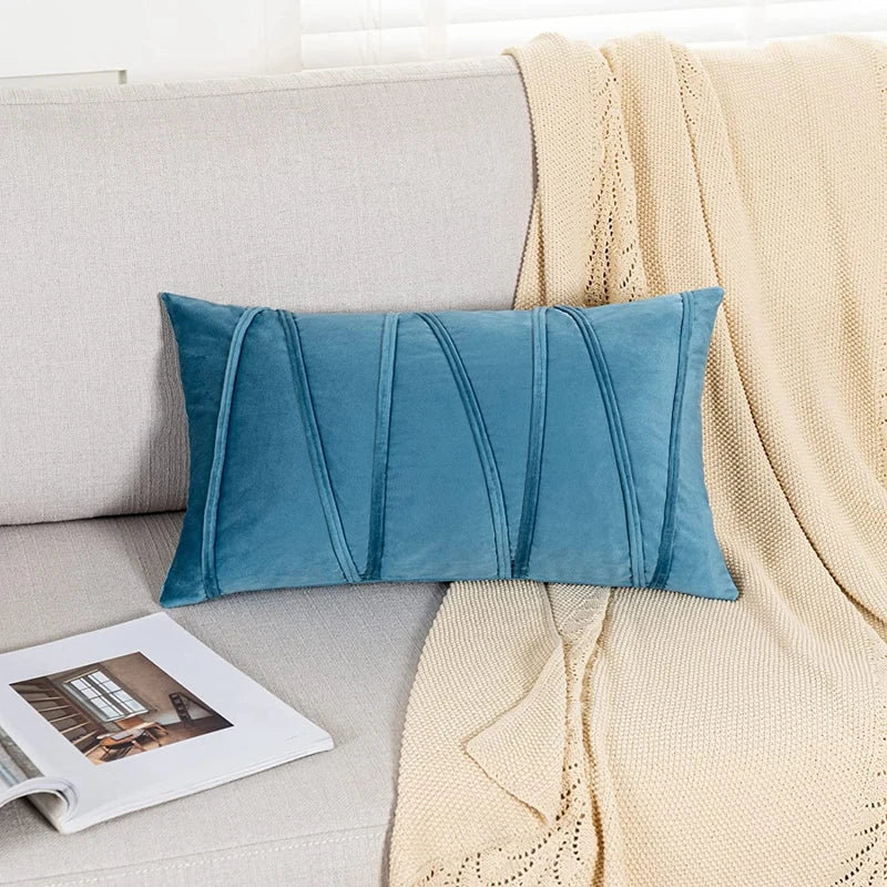 Afralia™ Velvet Throw Pillow Covers for Sofa Bed Living Room - Square Pillow Cases