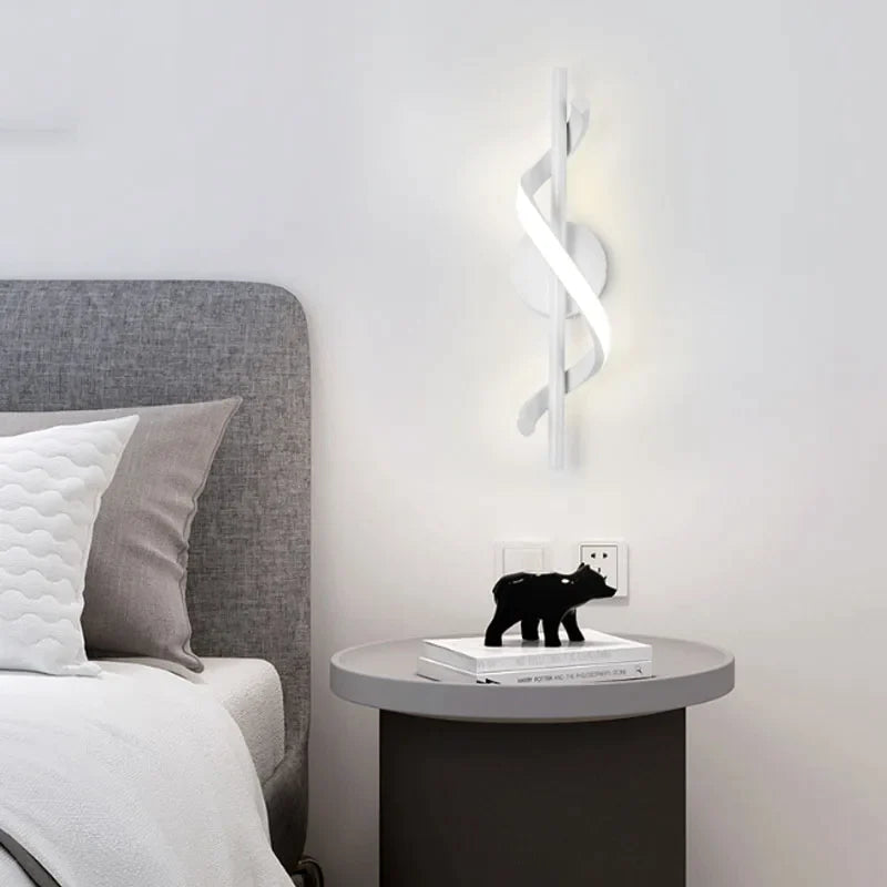 Afralia™ Nordic LED Wall Lights Black White Gold Indoor Decor Sconces for Living Room Bedroom