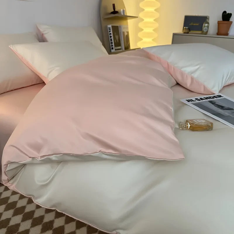 Afralia™ Summer 2025 Nude Skin-Friendly Bed Sheet Set for Double-Sided Sleeping