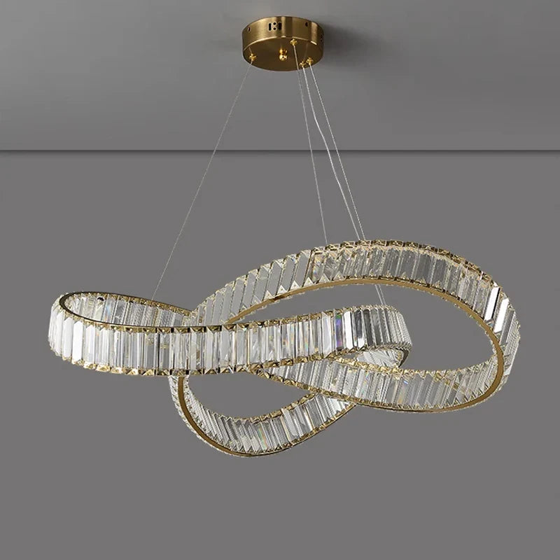 Afralia™ Crystal Ceiling Chandelier for Modern Luxury Home Decor