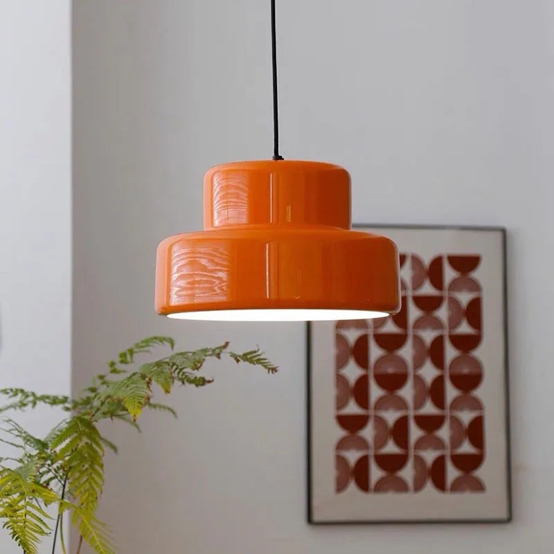 Afralia™ Nordic Antique Orange Restaurant Pendant Light | Bauhaus Japanese Table Lamp