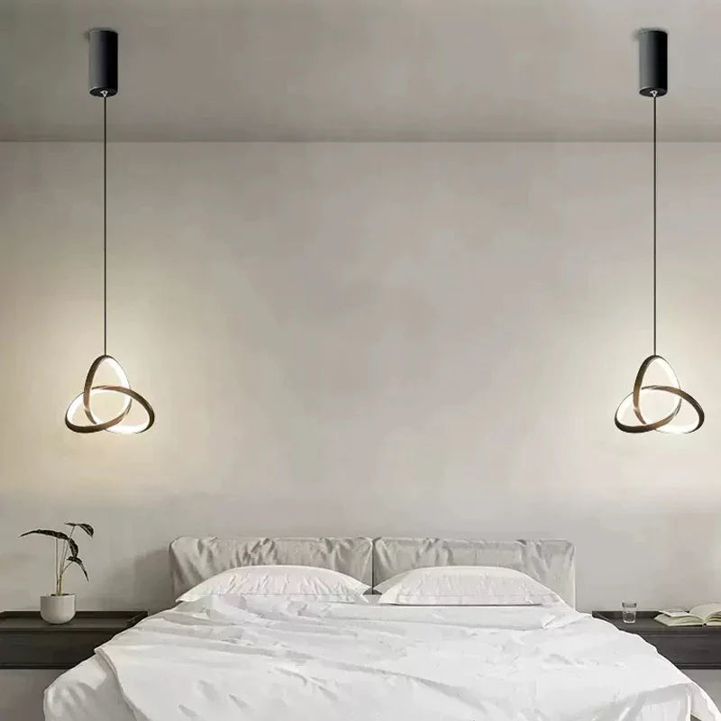 Afralia™ LED Minimalist Pendant Light Chandelier for Modern Decor Art in Bedroom Living Room