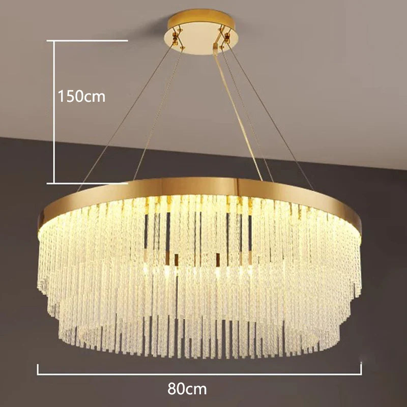 Afralia™ LED Pendant Chandeliers for Modern Living & Dining Room Lighting