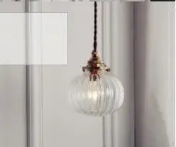 Afralia™ Blue Glass Pendant Lights for Bedroom Dinning Living Room